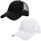 Utensilsto 2 Stück Mesh Baseball Cap, Unisex Baseballkappe Sommer, Herren Damen Trucker Mesh Baseball Kappe Einstellbar Atmungsaktivem Baseball Cap für Outdoor Sports Golf Tennis Laufen