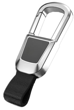 Passion88 Portachiavi Auto per Ferrari LaFerrari, Portachiavi in Pelle per Auto Portachiavi Auto Regalo Regali di Famiglia,A Silver