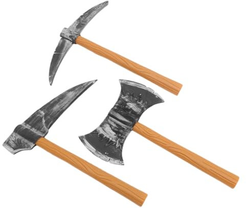SUPVOX 3 Pièces Accessoires Mousse pour Cosplay de Nain Pioches et Pelle pour Performances Scéniques pour Halloween et Décorations de Fête