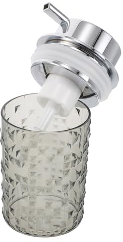 Homoyoyo Distributeur De Savon Moussant Verre Transparent Pompe Rechargeable pour Salle De Bain Et Cuisine