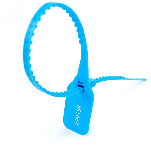 Zip Ties, Pack of 1000 Numbered Security Cable Ties Light Blue