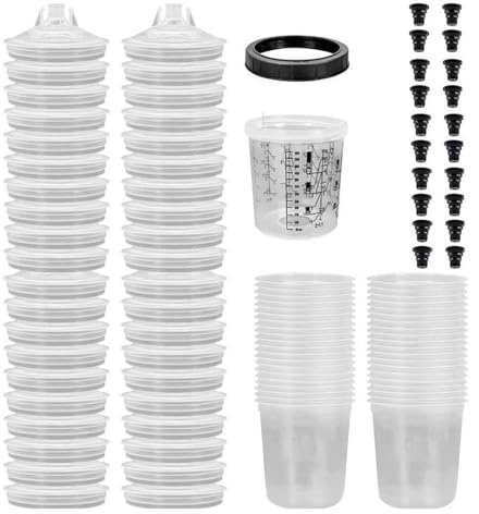 Multipurpose Disposables Paints Mixing Cup Leakproof Paint Stirrer Paint Preparation Disposables Cups for Automotive Car Surfaces Coating Treatments Tool