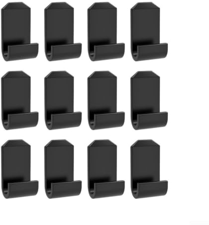 Axorafow Kabelklammern, Kabelmanagement Clips, 24Er Set Wiederverwendbare Auto Befestigung Für Ordentliche Kabelführung Im Fahrzeug, Einfache Installation, Schwarz Weiß Grau(Black)
