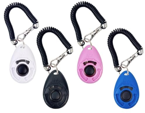 -Clicker für Hundetraining -Gehorsamkeits-Führungshilfe mit Handschlaufe | Katzen-Verhaltenskorrektur- für Stubenreinheit, , Bellen, Drinnen, Draußen, Zuhause, Garten, Kätzchen, Welpe