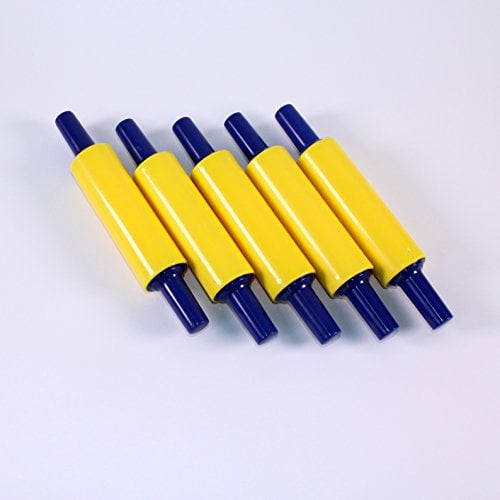 Plastic Childs Rolling Pin Dough Tool for Kids Art Modelling, Baking & Cooking Pack of 5 by BCreative ®