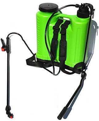 ASC - 20L Pressure Sprayer Complete Set - Knapsack, Shoulder Strap, Pump & Trigger Action - for Weed Killer, Water, Fertilisers, Pesticides, Herbicides, Multi-Purpose - 20 Litre Tank, Green