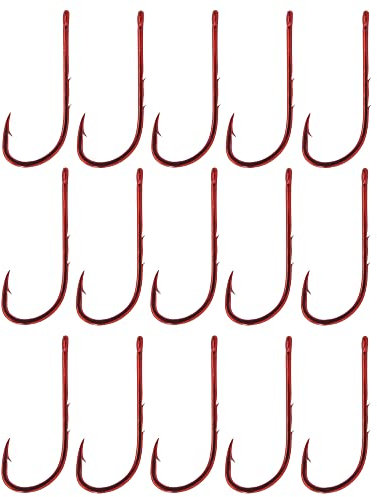 Gamakatsu Haken LS-5213 rot - Wurmhaken, Größe/Packungsinhalt:Gr. 6 - 15 Stück