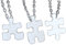 Jigsaw Puzzle Necklace Handmade in Solid Sterling Silver