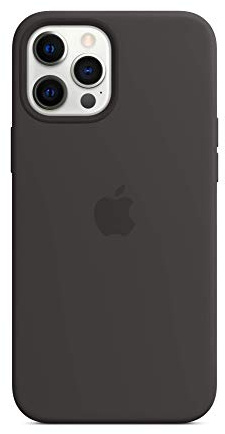 Apple Custodia MagSafe in silicone (per iPhone 12 Pro Max), Nero
