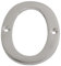 SISI UK® Satin Chrome Front House Door Numbers & Letters 3'' with Screws (Number 0)