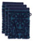 Pip Studio Waschlappen Set/3 Tile de Pip Dunkelblau 16x22 cm