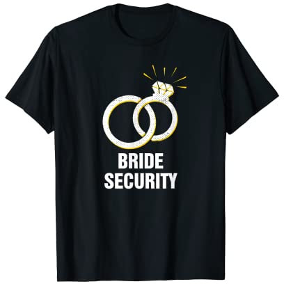 Braut Security Hochzeit Entourage kleiner Ring Bär T-Shirt
