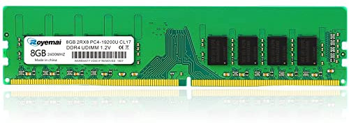 DUOMEIQI Memoria RAM de 8 GB, DDR4, PC4-19200U, 2400 MHz, 288 PIN UDIMM, 1,2 V, CL17, 2Rx8, Desktop RAM, módulo de memoria