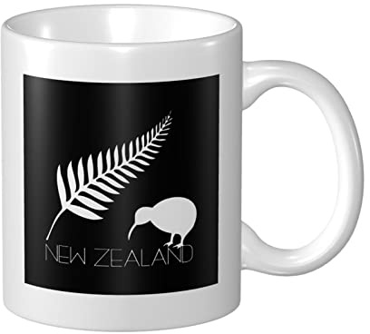 YINGD Kaffeetasse Neuseeland Farn Kaffeetasse Personalisierung lustige Tassen Keramiktasse für Café Büro Zuhause