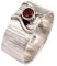 Silberring Granat Edelstein Goyal Exports 925 Sterling Silber Ring Silber Band Ring Solide Alle Größen Männer Frauen Ring Geschenkartikel Erklärung Handgemachter Schmuck SRG114 (70 (22.3))