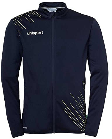 uhlsport Homme Score 26 Classic Jacke Veste D'entraînement Légère Sweat-shirt Demi-saison, Bleu Marine/jaune Fluo, L EU