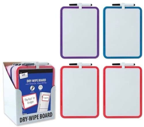 Orbitron A4 Magnetic MEMO Fridge Notice White Board Dry Wipe Marker Pen Holder 29 x 21cm