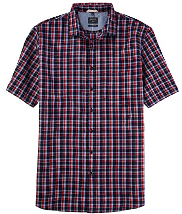 OLYMP Herren Freizeithemd Kurzarm Casual,Kariert,modern fit,Kent-Kragen