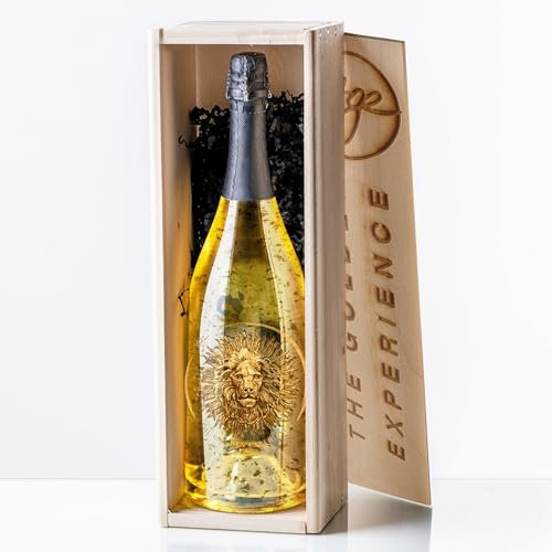 TGE Gold-Sekt The-Golden-Experience! Magnum 1,5 Liter für Champagner- und Sekt-Liebhaber als Lifestyle Getränk m. 23 K Blattgold