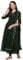 Estationeryhouse Women's Georgette Anarkali Kurta Kurti with Dupatta (Bottoms not included) (Medium, Bottle Green)