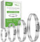 RRRST 16pcs Fascette Stringitubo 33mm-114mm, Acciaio Inox 304, Fascette Stringitubo Con Ingranaggio a Vite per Piscine, Lavatrici, Impianti Idraulici, Automotive, 4 Misure Diverse