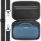 YIIWAY Étui de Voyage Rigide Housse Coque Compatible avec Enceinte Bluetooth Portable Bose SoundLink Max, Étui Seulement - Noir YC80005