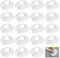 20 Pcs Radiator Pipe Covers HXC 15mm Plastic Radiator Pipe Collars Fit for 15 mm Diameter Pipes, White