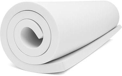 MEARCOOH Blanco Goma EVA 20mm, 35.5cm*99cm Cosplay Espuma EVA, 1PCS Goma Espuma Densidad 86kg/m3 para Cosplay Disfraces, Manualidades, Proyectos DIY (Blanco 20mm)