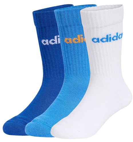 adidas Unisex Kids LINEAR KIDS CREW SOCKEN, 3ER-PACK