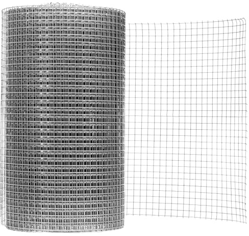 QWORK® Nagetier-Drahtgewebe 20cm x 6m, 304 Edelstahl Rattenschutzdraht, für Zuhause und Garten