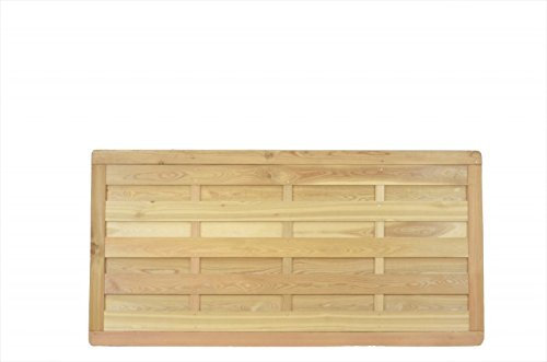 Unbekannt Lärche Dichtzaun Lamellenzaun Rio B180 x H90 cm