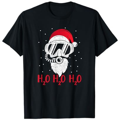 Tauchender Weihnachtsmann H2O H2O H2O Xmas Tauchen Geschenk T-Shirt