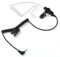 HYS 2.5mm 1 Pin Walkie Talkie Earpiece Listen Only Covert Air Acoustic Tube Security Headset for Two-Way Radios, Transceivers, and Radio Speaker Mics Jacks