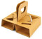 SDG PZ 100 Cestino Avana in Cartone Porta Bicchieri 2 Fori Coffee Cup Holder per Caffe' da ASPORTO Coffee Cup Holder