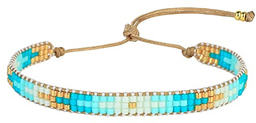 KELITCH Chic Böhmische Perlen Armbänder Miyuki Gemischte Farben Wickelarmband Handgeflochtener Armreif Für Damen