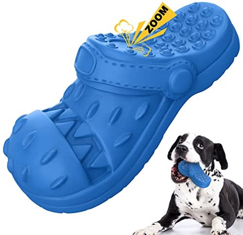 RUXAN Hundespielzeug Unzerstörbares für Aggressives Kauen - Robuster Quietschen Interaktives Hunde Spielzeug - Naturkautschuk Kauspielzeug für Große Mittelgroße Hunde Kauen, Jagen, Holen