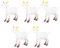 GANAZONO Tierfigur Ziege Schaf Figur Ziegen Spielfiguren 5Pcs Mini Farm Tier Figuren Ziegen L?mmer Figuren Bildungslernen Miniaturfarm Spielset Playset Bauernhoftiere Ziegen Ziege Figur