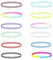 LICQIC Colliers Ras du Cou, 12 Pièces Colliers Colliers Jarretière de Mode Bijoux de Mode Bijouterie pour Filles Enfants Femmes en Caoutchouc élastique, Coloré