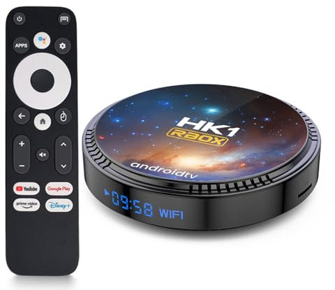 CHROX Android 13.0 TV Box,HK1 RBOX W2T 4GB RAM 64GB ROM TV Box S905X2 Quad-Core 64Bit Cortex-A53 with Dual Wi-Fi 2.4G/5.0G, BT 5.0/ 3D Ultra HD 4K/ H.265/ 100M LAN/USB 3.0 Smart TV Box,4GB+32GB