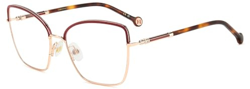 CAROLINA HERRERA Brille HER 0234 Größe 56-17 mm Rot Gold Havana