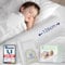 Dreisohn® Aufblasbarer Bett-Rausfallschutz (126 cm, inkl. Stoffüberzug und Baumwollbeutel) – Tragbares Bettgitter und Absturzsicherung für Kinder – Ideal für Reisen und Zuhause