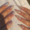 MrCuvaryas Press on Nails Künstliche Nägel kurz, Weißes French-Nail-Design mit Farbverlauf, Fingernägel zum Aufkleben Acryl Full Cover für Frauen und Mädchen Nail Art (Rainbow, 12 Größen)