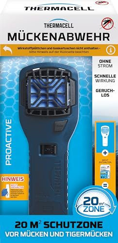 Thermacell Mückenabwehr Proactive MR 300 Basisgerät ohne Wirkstoffplättchen innovatives Mückenschutz Handgerät, optimal für Outdoor Aktivitäten wie Camping, Angeln oder Jagen