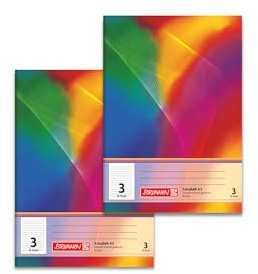 BRUNNEN Schulheft A5 Lineatur 3 16 Blatt (Doppelpack) (Lineatur 3)