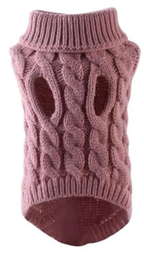 Dog Jumpers,Small Dog Knit Sweaters,Pets Jumpers,Cold Weather Pet Clothing,Soft and Warm,Comfortable Pet Dogs Clothes and Accessories for Daily Wear,for Small Cats and Dogs(Pink S)