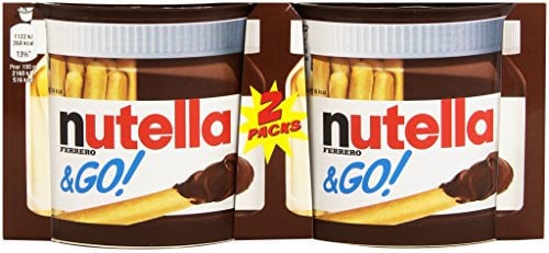 Nutella Bâtonnets Céréaliers et Pâte à Tartiner aux Noisettes et au Cacao 2 x 13 g