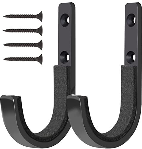 GOHIKING Heavy Duty Wall Mount Gun Racks Gun Hooks Shotgun Hook Rifle Hanger, Felt Lined, Screws Included (1 Satz (2 Stücke))