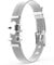 THIORA Armband Damen mit Anhängern | Premium Edelstahl | Schloss und Schlüssel | Charmband | Geschenk (Unlocked Love - Silber)