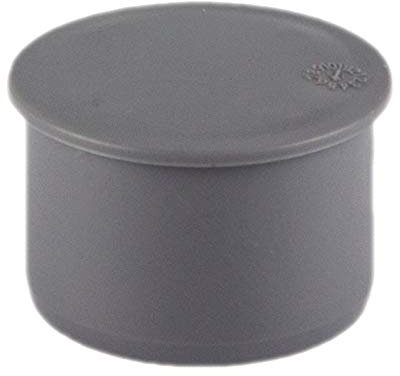 HT Stopfen für Muffen von Rohr Außendurchmesser 32mm 3,2cm DN 32 Kanalrohr Abwasser Abfluss Leitung Lüftung Kunststoff PP grau End Stück Deckel Kappe Blind Verschluß Abschluß