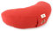 sei Design Halbmond Yogakissen Meditationskissen Yoga Kissen mit Buchweizenschalen-Füllung Yoga Block Bodenkissen groß Meditation Sitzkissen 46x25x10 Rot